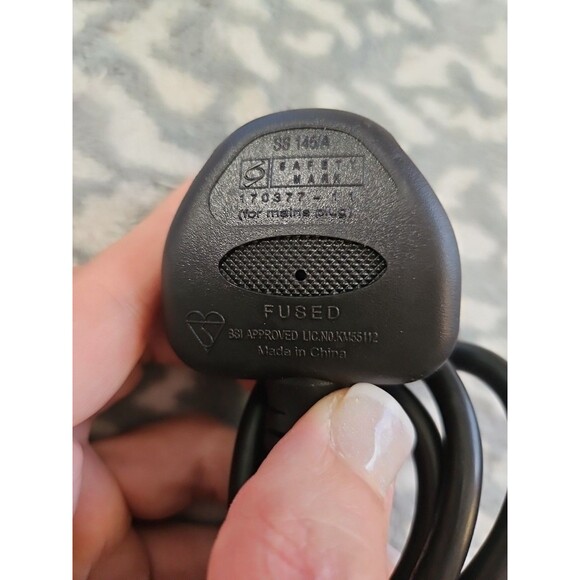 Linetek Kettle Lead Power Cable 3 Pin UK Plug For PC Monitor TV 3 Ft Cord - Picture 6 of 9